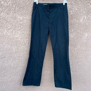 Jil Sander Dress Pants Women Size‎ 42 Black Classic Chino Trouser Made In Italy